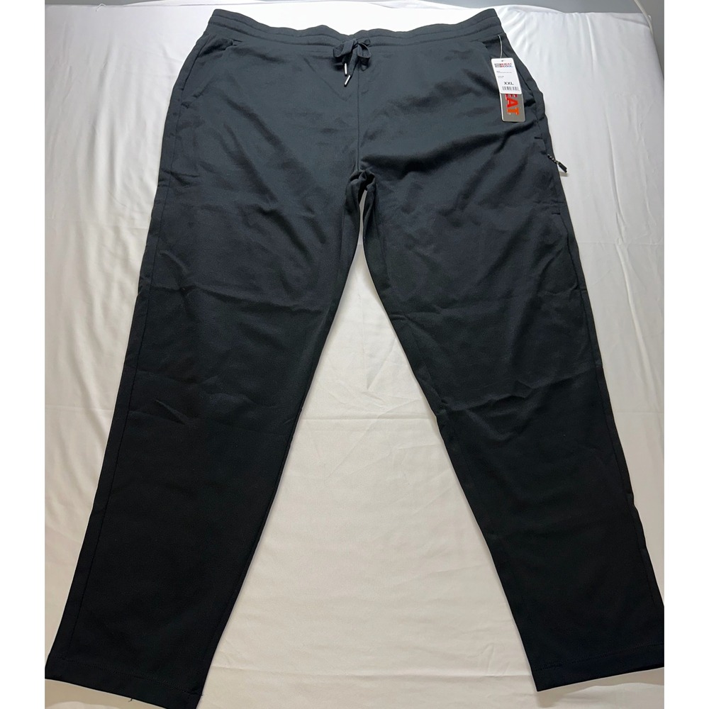 32 Degrees Heat Mens XXL Black Pants Stretch Thermal Warm Zip Pocket NWT